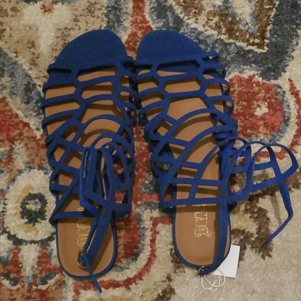 Blue sandals